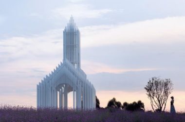 BIM建筑|成都中法科技园教堂，融于紫色薰衣草庄园-BIM建筑网