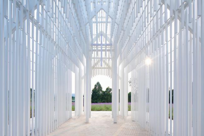 BIM建筑|成都中法科技园教堂，融于紫色薰衣草庄园