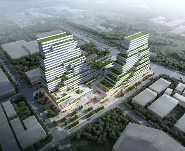 BIM建筑|国际金融生态城方案：横亘于CBD的精英孵化器 / LAD（里德）设计机构