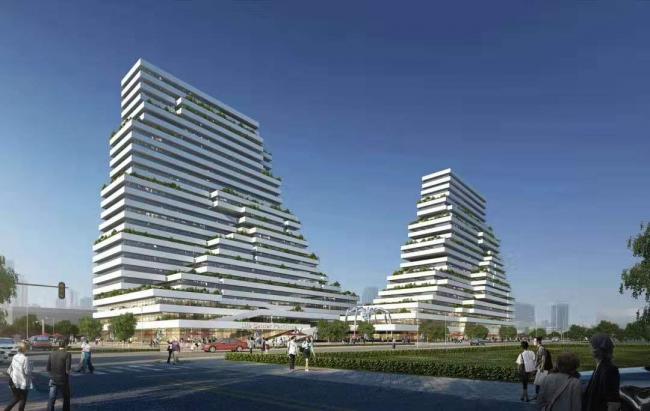 BIM建筑|国际金融生态城方案：横亘于CBD的精英孵化器 / LAD（里德）设计机构