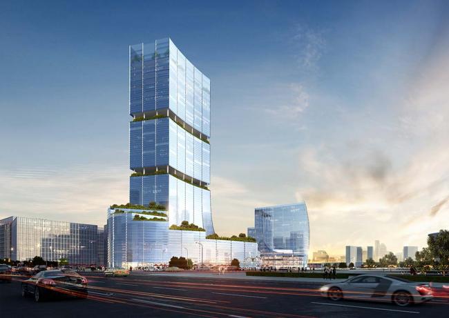 BIM建筑|国际金融生态城方案：横亘于CBD的精英孵化器 / LAD（里德）设计机构