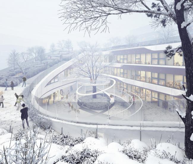 BIM建筑|立体流动的花园——旭辉甜甜圈幼儿园 / 天华建筑创作工作室