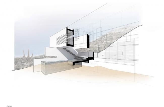 BIM建筑|荒漠火山脊上的萨卡特卡斯4号别墅 / Campos Leckie Studio
