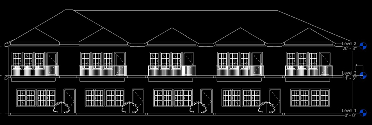 BIM资料|revit模型-国外公寓BIM模型