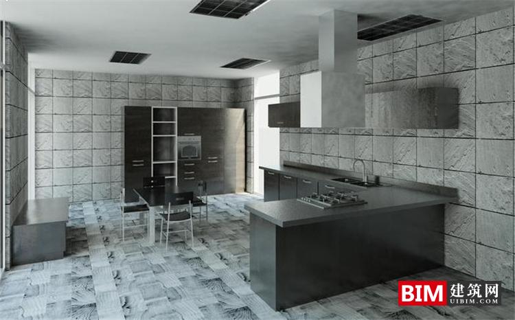 BIM资料|revit模型-餐厅厨房BIM模型