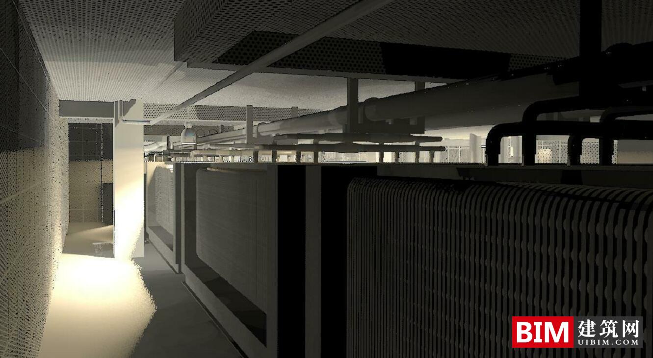 BIM资料|Revit模型-机房BIM模型带有机电设备