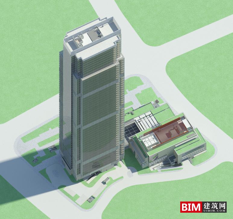 BIM资料|revit模型-超高层办公大厦BIM模型