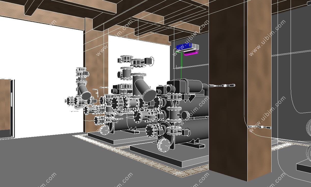 高层机房设备楼BIM项目模型全套资料，Revit建筑结构暖通电气给排水MEP，含导出Navisworks模型