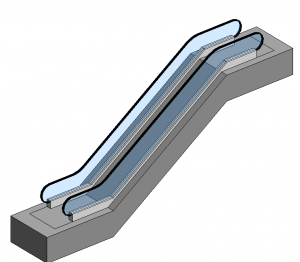 BIM资料|Revit族库-自动扶梯.rfa