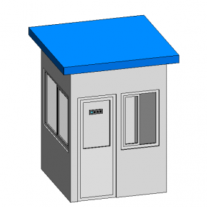 BIM资料|Revit族库-门卫室.rfa