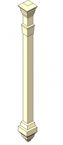 BIM资料|Revit族库-欧式悬空角柱.rfa