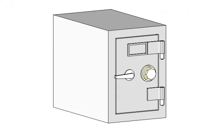 BIM资料|Revit族库-族文件-保险柜-Security-Safe.rfa