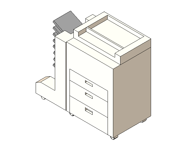 BIM资料|Revit族库-族文件-复印机.rfa
