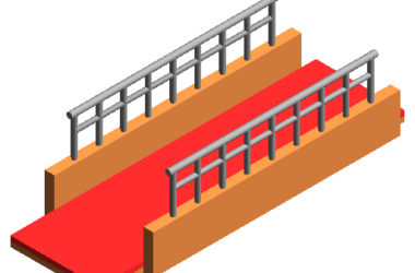 BIM资料|Revit族库-无障碍坡道.rfa-BIM建筑网