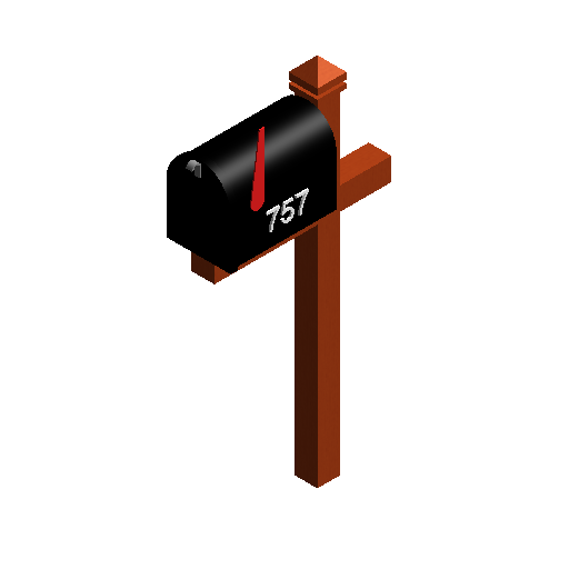 BIM资料|Revit族库-邮箱.rfa