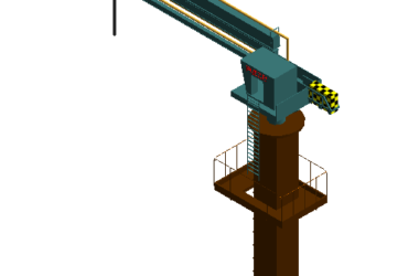 BIM资料|Revit族库-自动旋转布料机.rfa-BIM建筑网