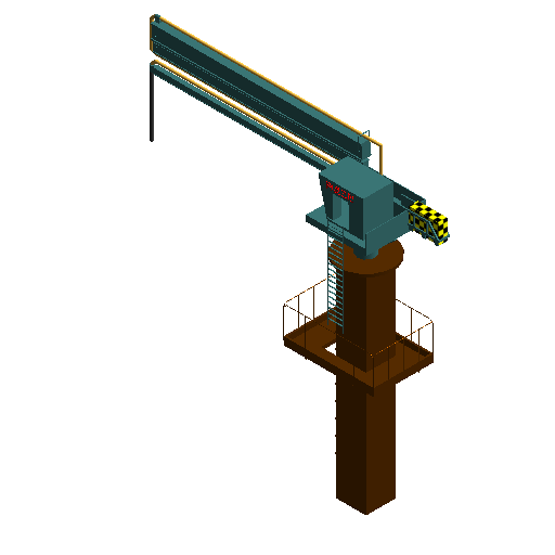 BIM资料|Revit族库-自动旋转布料机.rfa