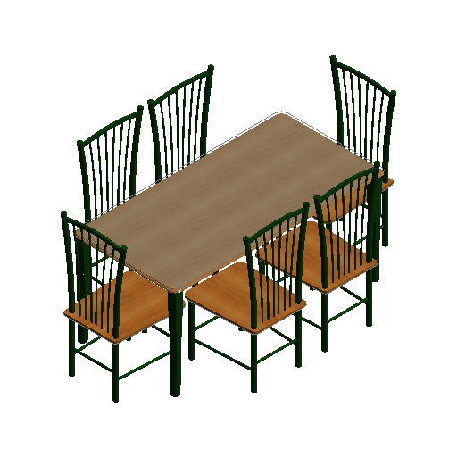 BIM资料|Revit族库-多人餐桌.rfa