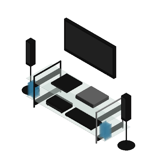 BIM资料|Revit族库-家庭影院离子电视.rfa