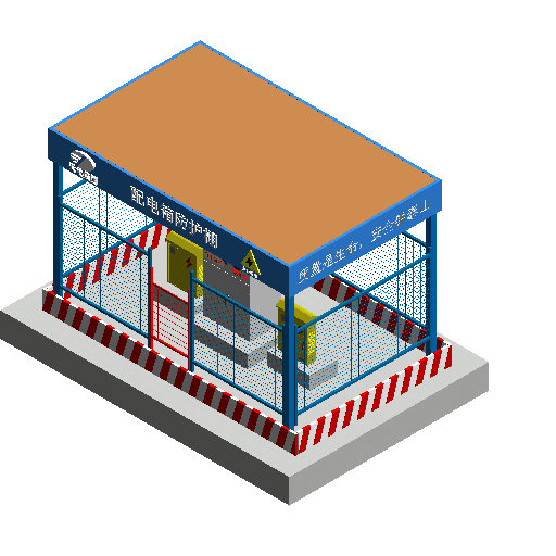 BIM资料|Revit族库-4电箱防护棚.rfa