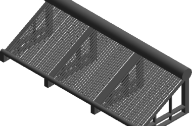 BIM资料|Revit族库-太阳能集热器.rfa-BIM建筑网