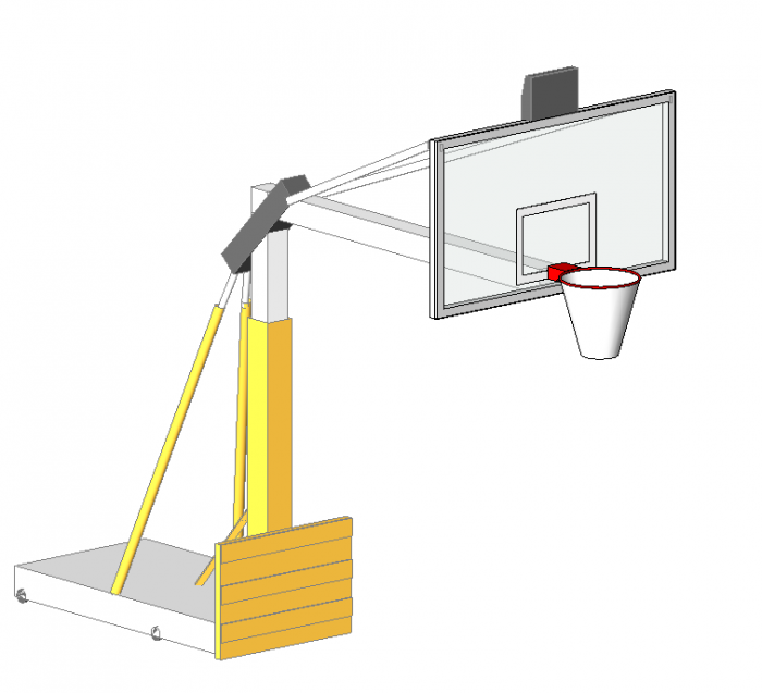 BIM资料|Revit族库-篮球架.rfa