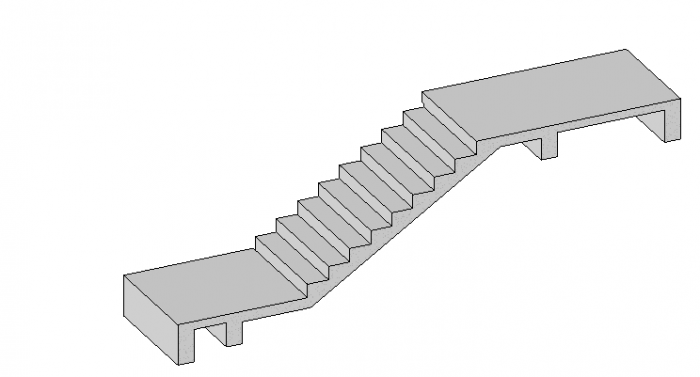 BIM资料|Revit族库-结构楼梯.rfa