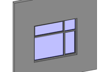 BIM资料|Revit族库-平开窗.rfa-BIM建筑网