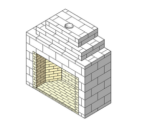 BIM资料|Revit族库-壁炉002.rfa-BIM建筑网