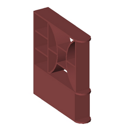BIM资料|Revit族库-TOIL_餐厅隔断_001.rfa