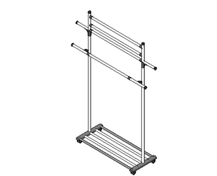 BIM资料|Revit族库-FURN_衣架_003.rfa-BIM建筑网