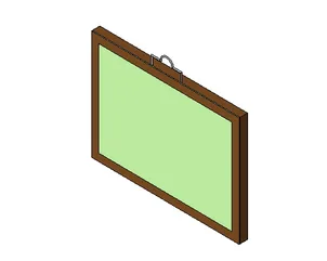BIM资料|Revit族库-FURN_挂墙式像框装饰品_001.rfa