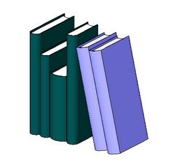 BIM资料|Revit族库-FURN_书_001.rfa-BIM建筑网