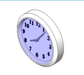 BIM资料|Revit族库-挂钟.rfa-BIM建筑网