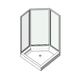 BIM资料|Revit族库-FURN_淋浴隔断_001.rfa