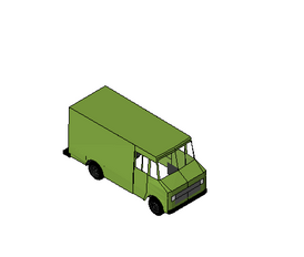 BIM资料|Revit族库-面包车02.rfa-BIM建筑网