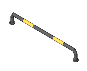 BIM资料|Revit族库-LANG_金属隔离栏_001.rfa-BIM建筑网