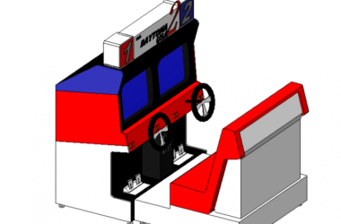 BIM资料|Revit族库-世嘉赛车电玩机.rfa-BIM建筑网