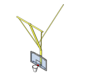 BIM资料|Revit族库-折叠篮球支撑架.rfa-BIM建筑网