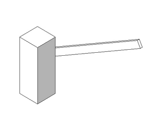 BIM资料|Revit族库-LAND_大门入口_001.rfa-BIM建筑网