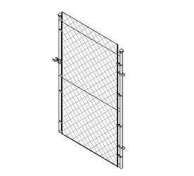 BIM资料|Revit族库-勾花网闸.rfa-BIM建筑网