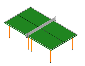 BIM资料|Revit族库-网球台.rfa-BIM建筑网