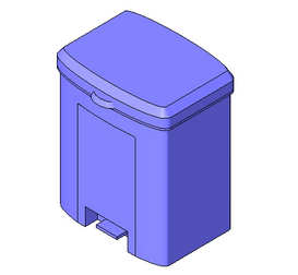 BIM资料|Revit族库-LANG_垃圾桶_004.rfa