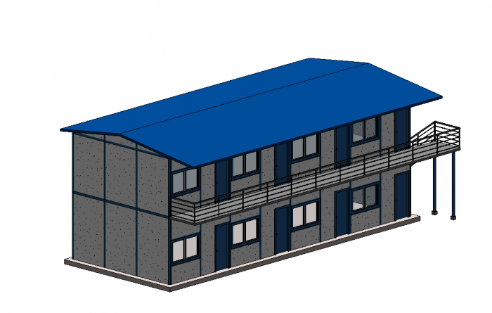 BIM资料|Revit族库-仓库房.rfa