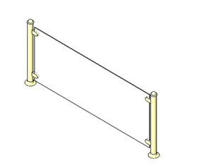 BIM资料|Revit族库-玻璃屏.rfa-BIM建筑网