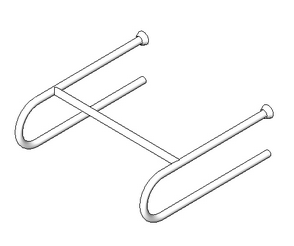 BIM资料|Revit族库-TOIL_洗脸盆安全抓杆(悬挑型)_001.rfa-BIM建筑网