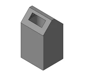BIM资料|Revit族库-LANG_钢板垃圾桶_002.rfa