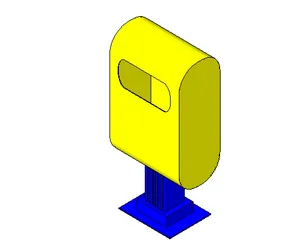 BIM资料|Revit族库-LANG_环保垃圾桶_002.rfa