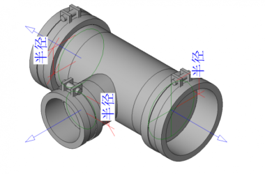BIM资料|Revit族库-三通-双面热镀锌钢管-卡箍连接.rfa-BIM建筑网