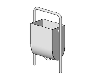 BIM资料|Revit族库-LANG_环保垃圾桶_003.rfa-BIM建筑网
